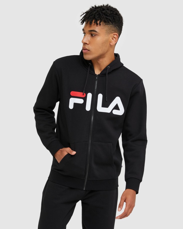 Queue Outlets Chaqueta Clásica Unisex Con Cremallera Negra