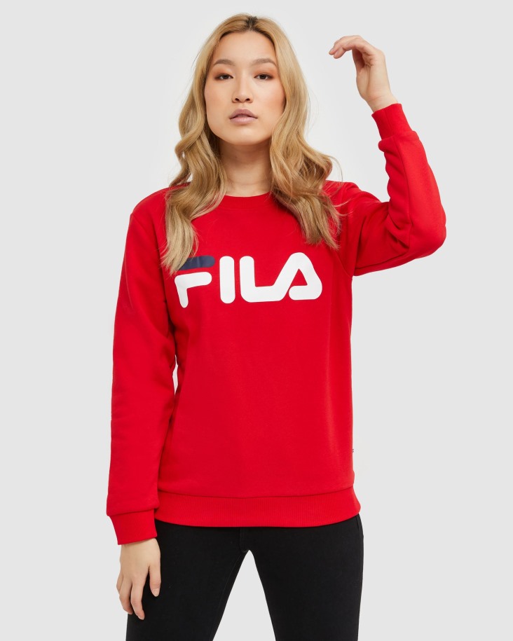 Fila Outlets Classic Unisex Crew Rojo