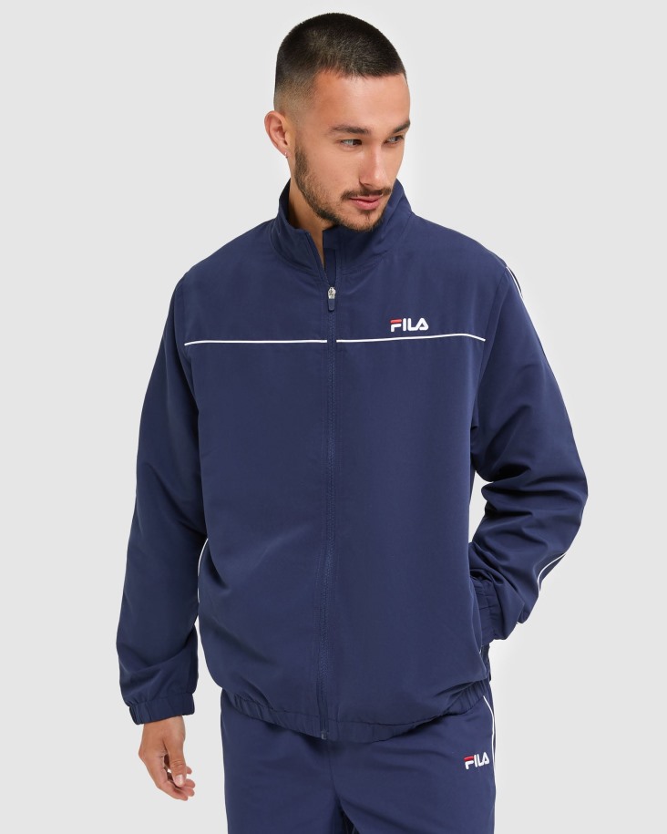 Fila Outlets Classic Chaqueta Microfibra Hombre New Navy