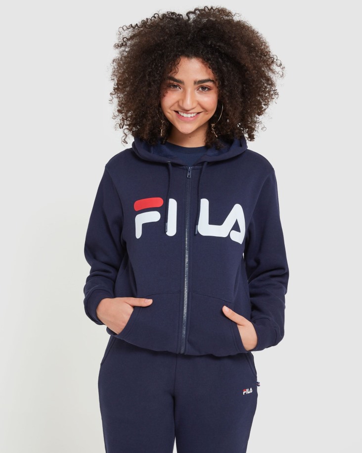 New Navy Classic Unisex Chaqueta Con Cremallera Fila Outlet