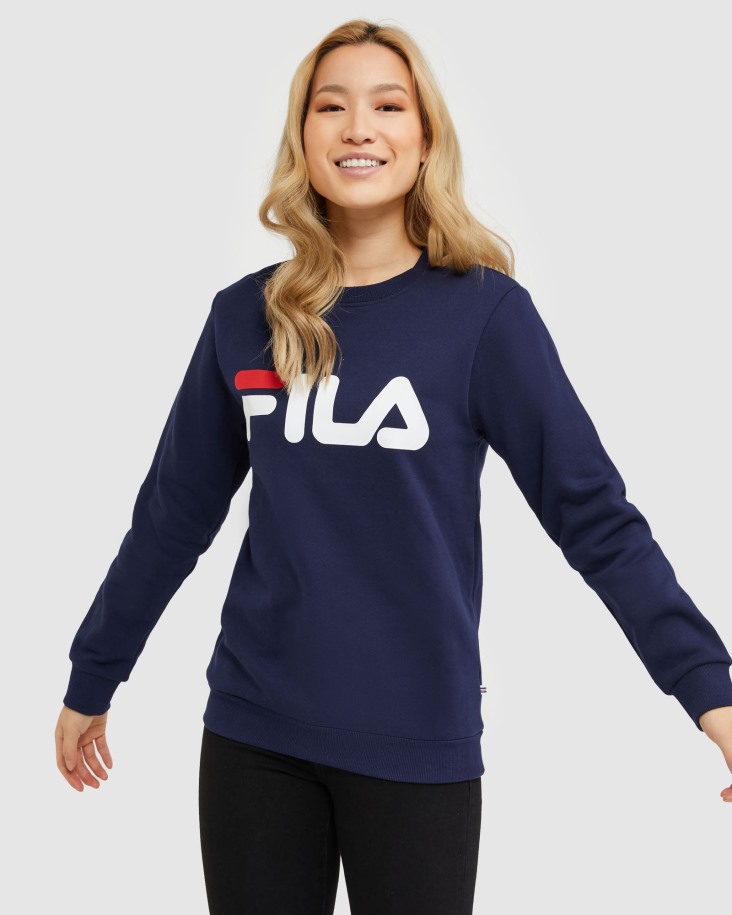 Fila Outlets Classic Unisex Crew New Navy