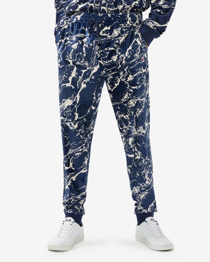 Pantalones Unisex Aspen Fila Outlets Azul Marino Marmol