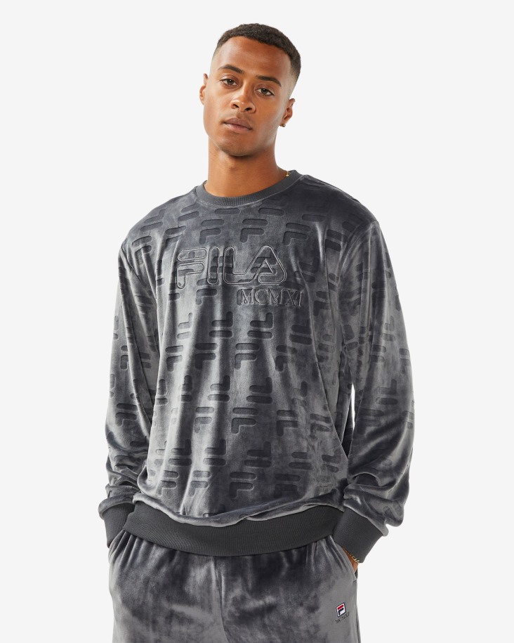 Black Oyster Fila Outlets Unisex Aspen Crew