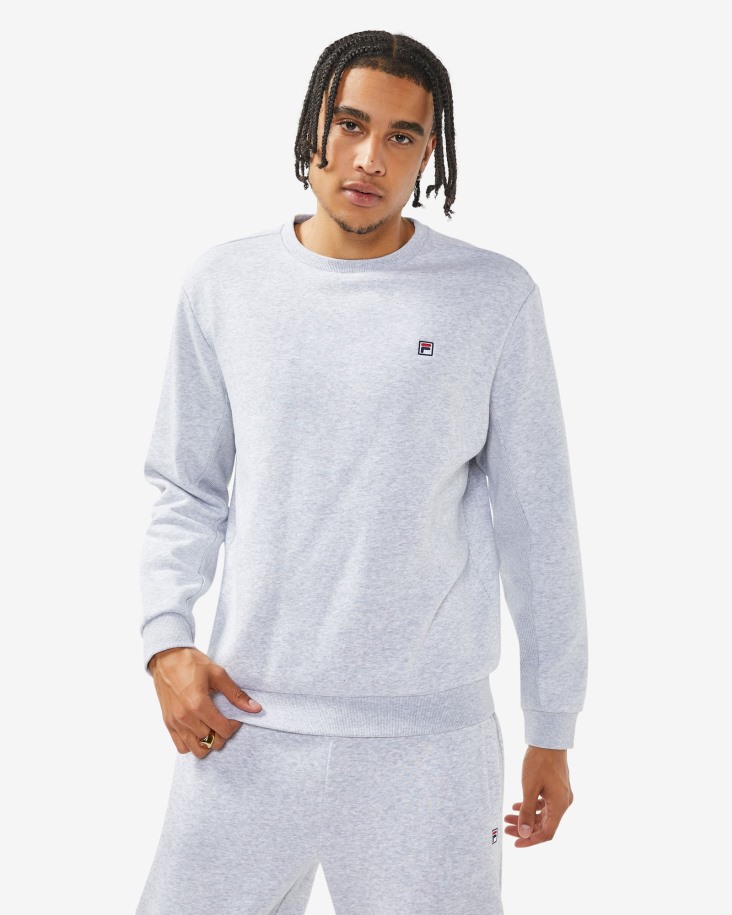 Gris Claro Marle Queue Outlets Unisex Badge 2.0 Crew
