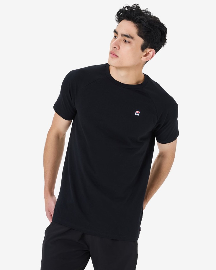 Camiseta Fila Hannes Hombre Negra Outlet