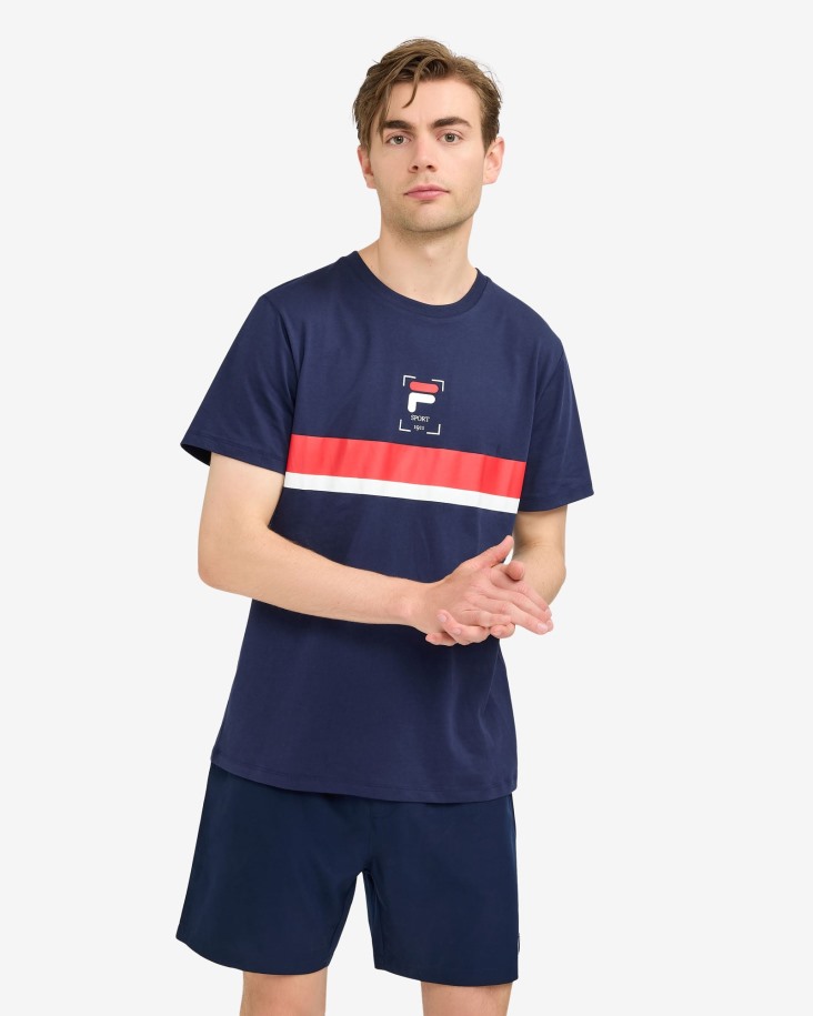Camiseta Roger New Navy Fila Outlet