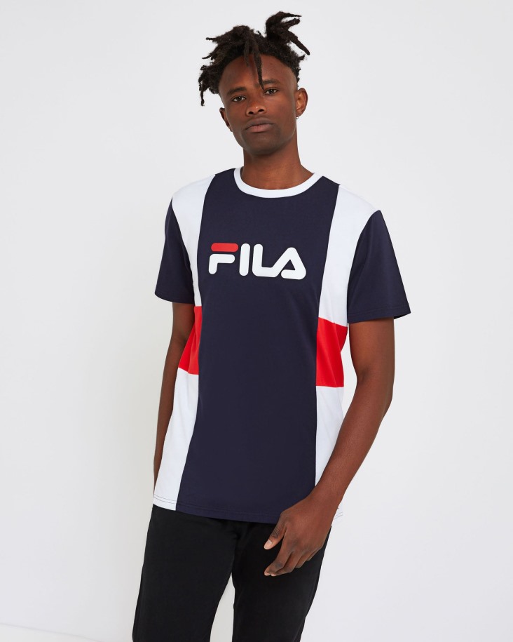 Camiseta Trieste Unisex Fila Outlets New Navy