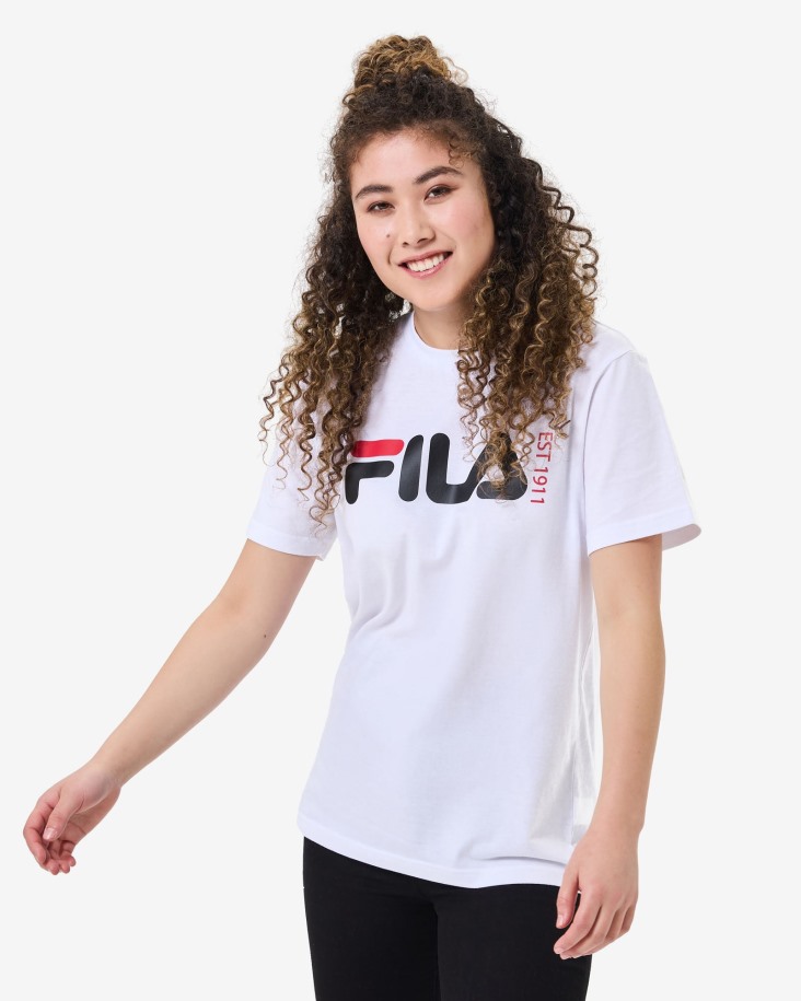 Fila Outlets Blanco Unisex Londres Camiseta
