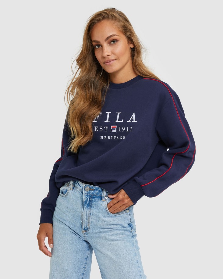 Fila Unisex Heritage Crew Nueva Marina Outlet