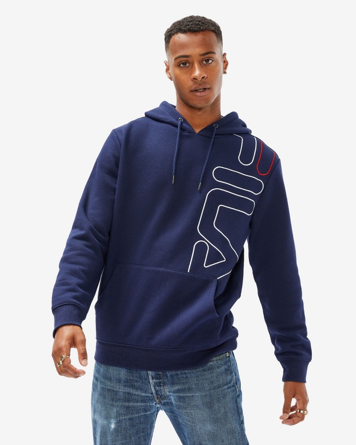 New Navy Brando Sudadera Con Capucha Hombre Fila Outlet