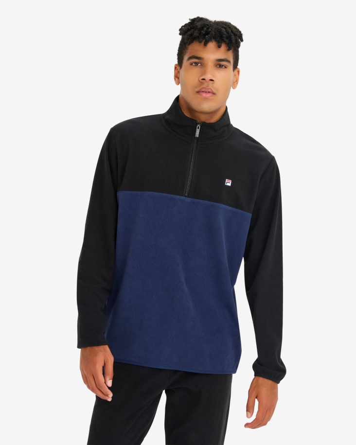 Hombre David Qtr Zip New Navy Fila Outlet