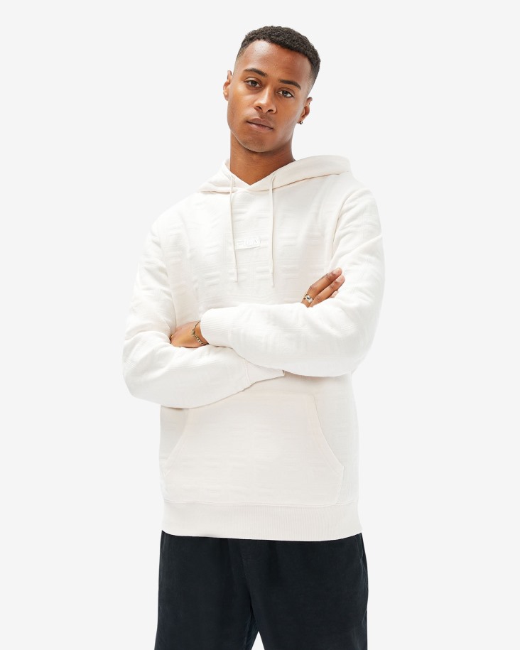 Capucha Unisex Echo Crema Coco Fila Outlet