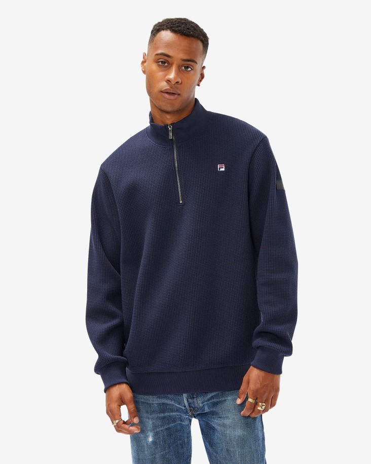 Insignia De Hombre 2.0 Qtr Zip New Navy Fila Outlet