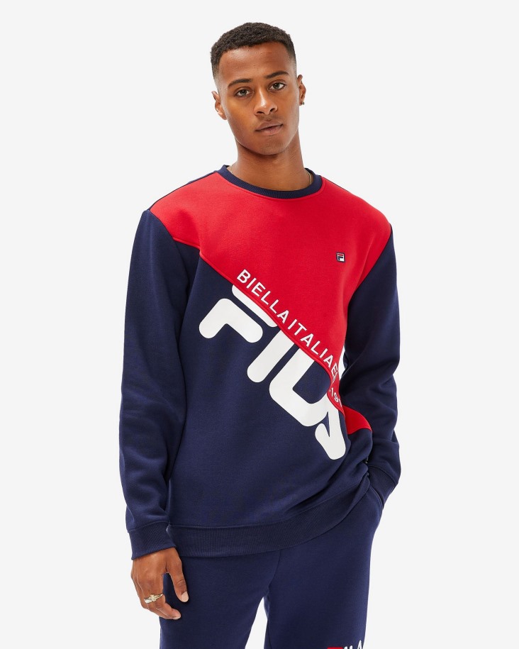 Fila Outlets Unisex Monaco Crew New Navy