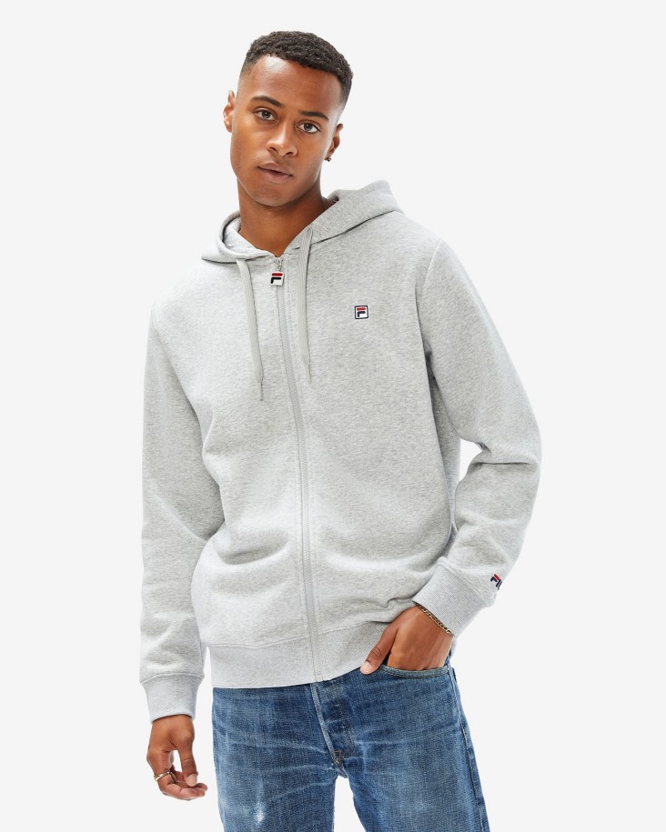 Capucha Unisex Badge 2.0 Zip Plata Marle Fila Outlet