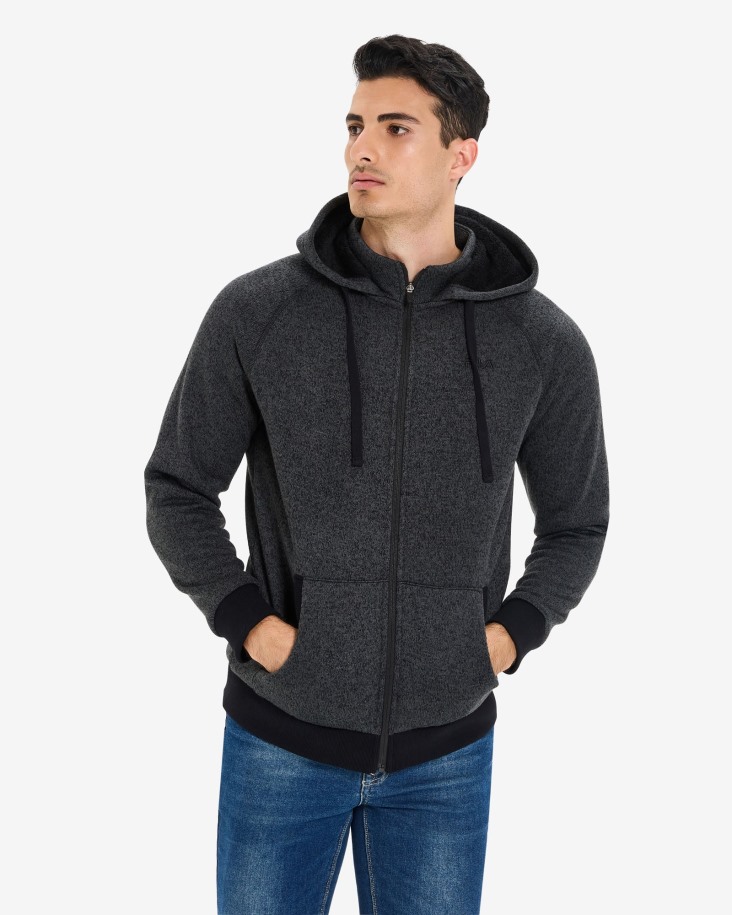 Chaqueta Romana Unisex Con Cremallera Negra Marle Queue Outlet