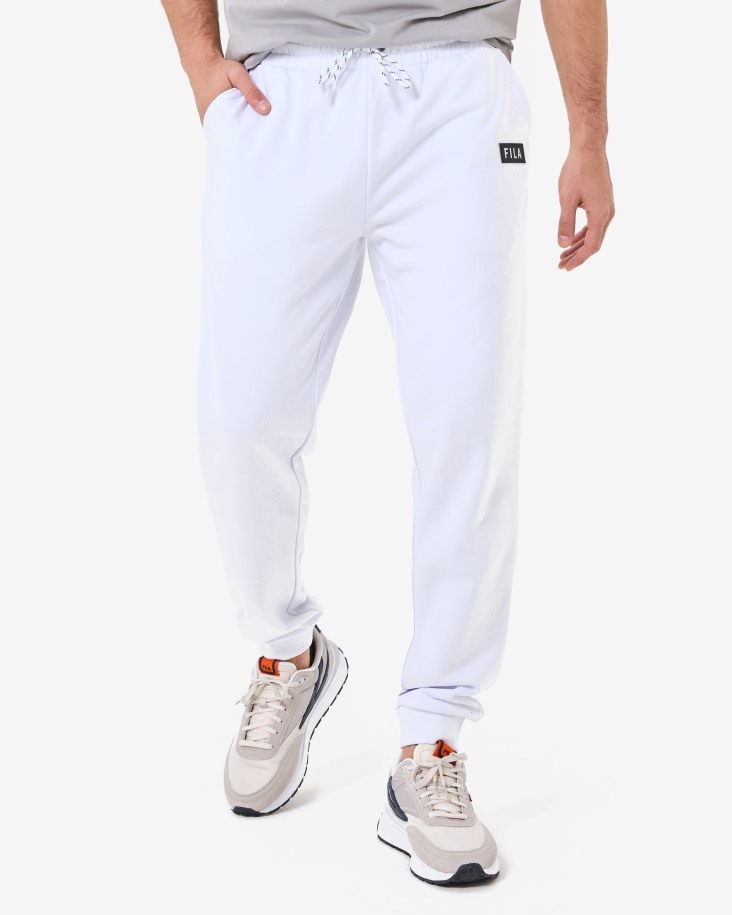 Pantalón De Chándal Fila Outlet Blanco Unisex Arlo