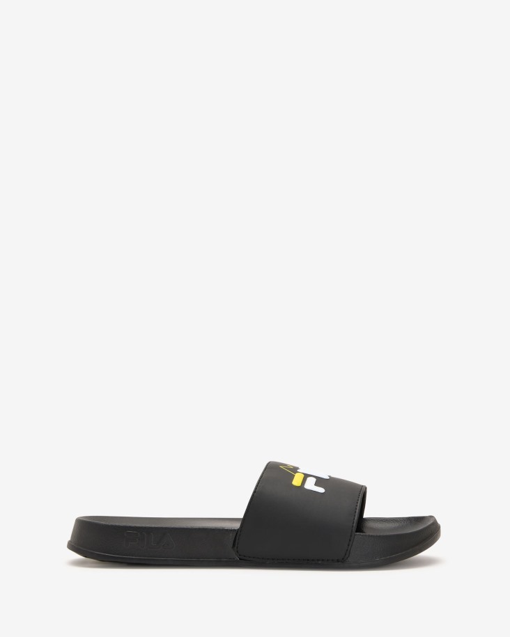Salidas De Cola Unisex Seceda Slide Negro/amarillo Salidas De Cola