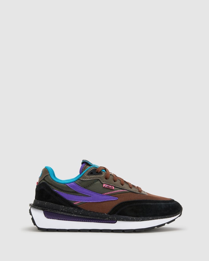 Fila Outlets Fila Outlets Hombre Renno Black/pcone/elpurp