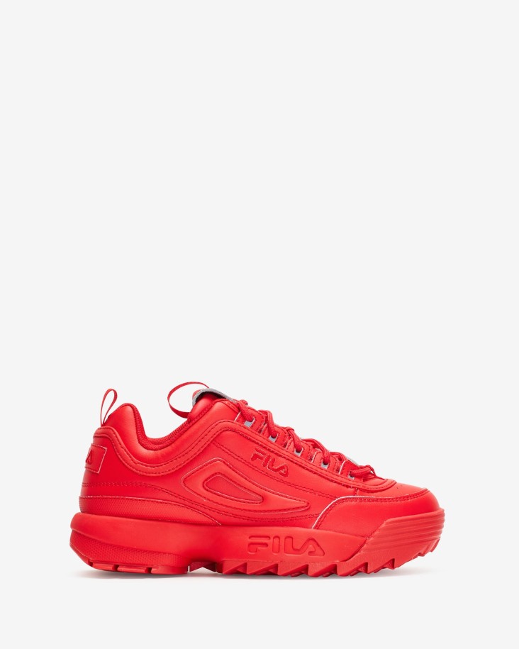 Zapatillas De Mujer Disruptor Ii Premium Flamscar/negras/flamscar Fila Outlet
