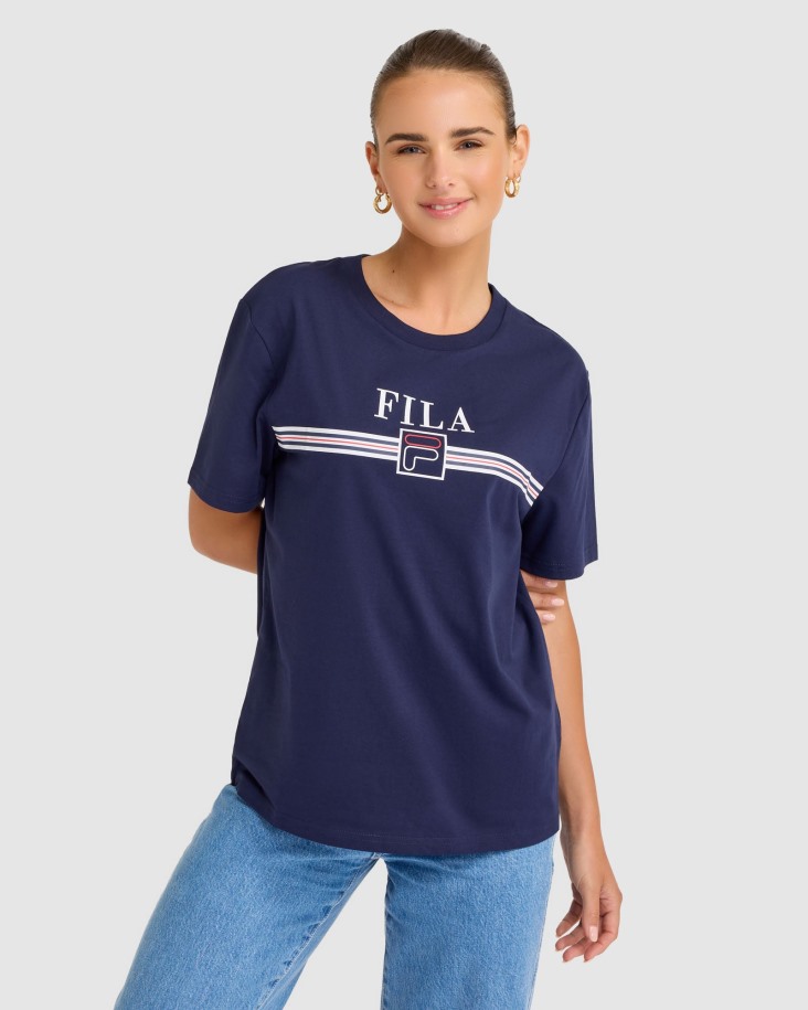 Camiseta Cathy New Navy Fila Outlet