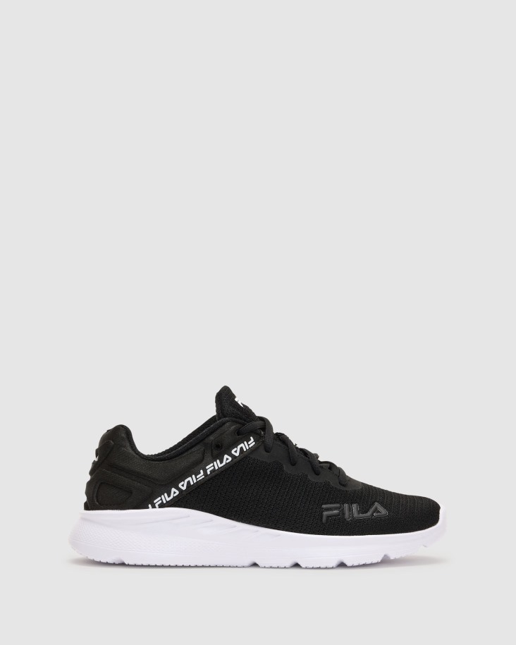 Negro/negro/blanco Fila Outlet Mujer Lightspin