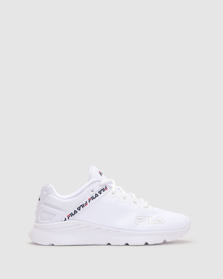 Zapatillas Fila Mujer Blancas/azul Marino/rojas Lightspin