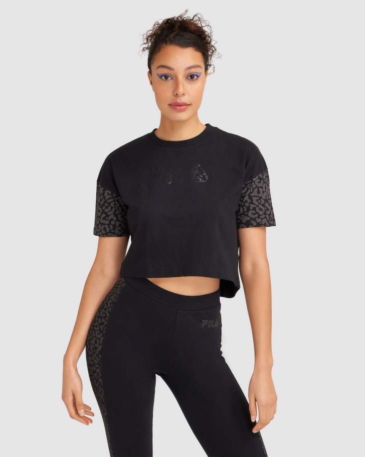 Camiseta Fila Mujer Tano Negro