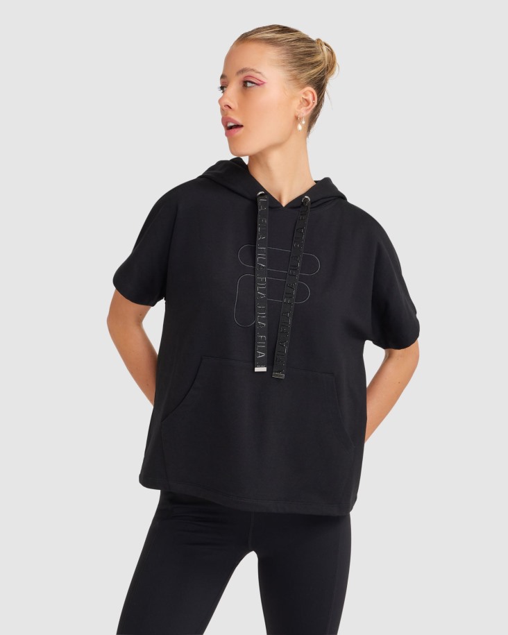 Sudadera Con Capucha Spencer Ss Mujer Negra Fila Outlet