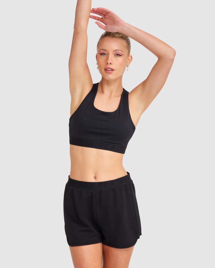 Top Corto Spencer Mujer Negro Fila Outlet