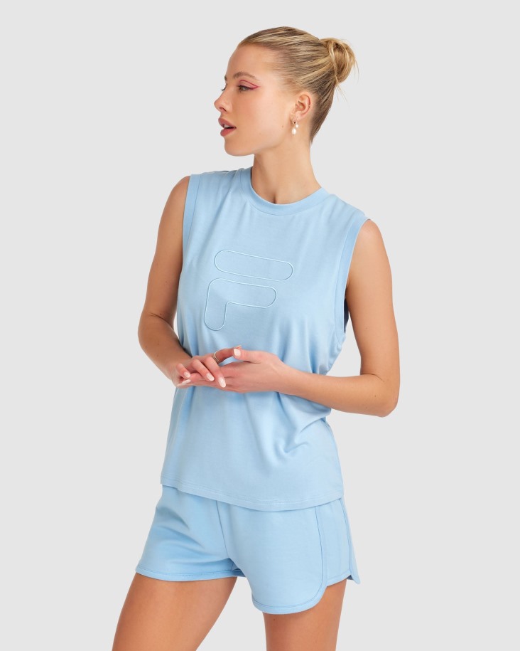 Camiseta Sin Mangas Spencer Mujer Glaciar Lago Outlet Fila