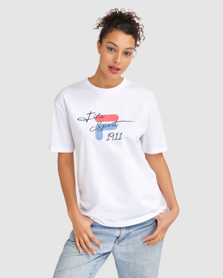 Camiseta Cinzia Mujer Blanca Fila Outlet