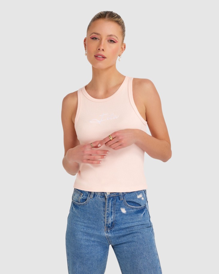 Camiseta Sin Mangas Cinzia Rib Mujer Outlet Fila Cuento De Hadas