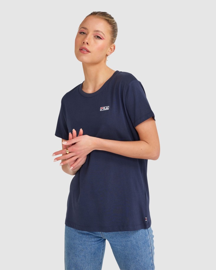 Fila Outlets New Navy Mujer Camiseta Imogen