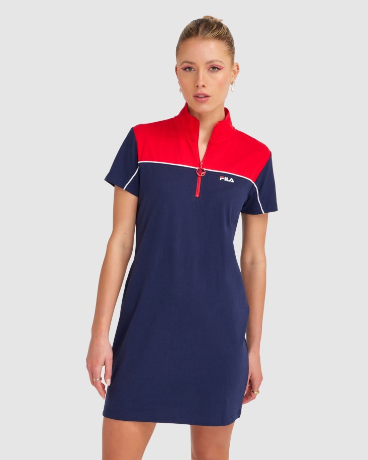 Fila Outlets New Navy Mujer Vestido Chiara