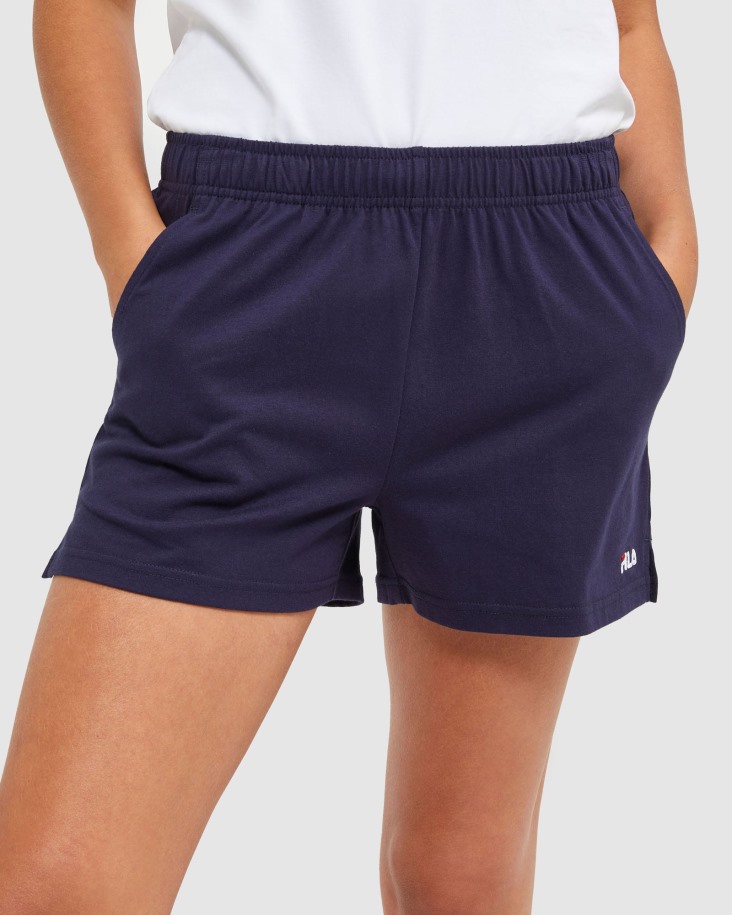 Fila Outlets New Navy Classic Jersey Mujer Shorts