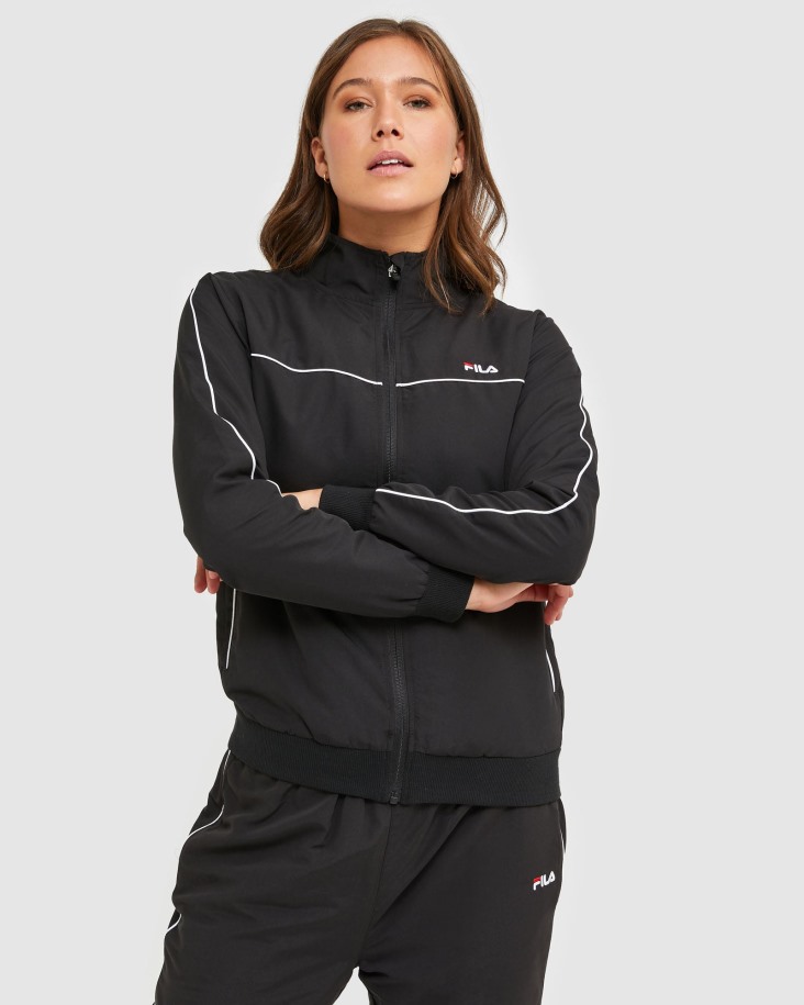 Chaqueta Microfibra Mujer Fila Outlet Classic Negra
