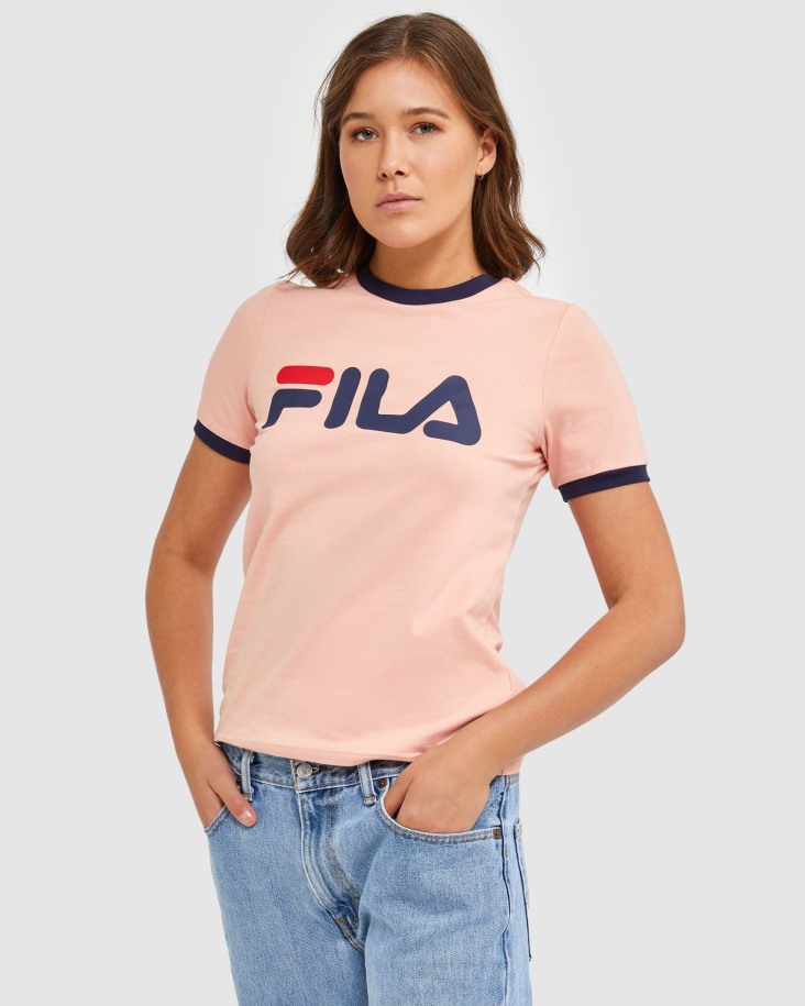 Camiseta Clásica De Mujer Con Cuello Redondo Fila Outlets Mellow Rose