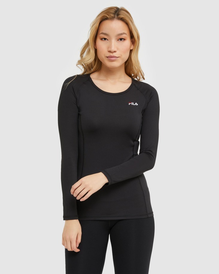 Fila Outlets Classic Mujer L/s Tee Negro