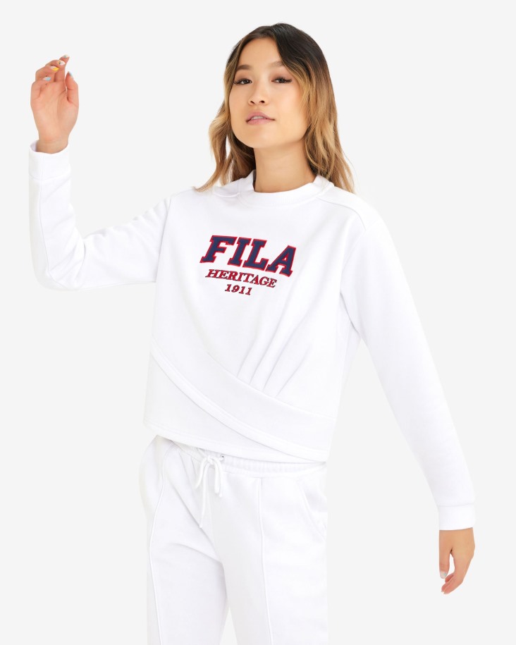 Fila Outlet Blanco Serena Crew Mujer