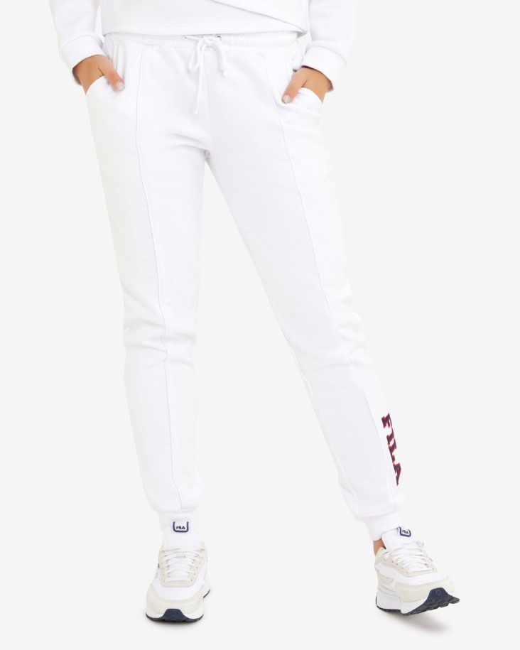 Pantalón De Chándal Mujer Serena Blanco Fila Outlet