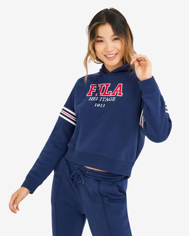 Sudadera Con Capucha Serena Mujer New Navy Fila Outlet