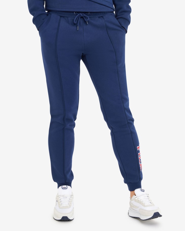 Pantalón De Chándal Serena Mujer Fila Outlet Azul Marino
