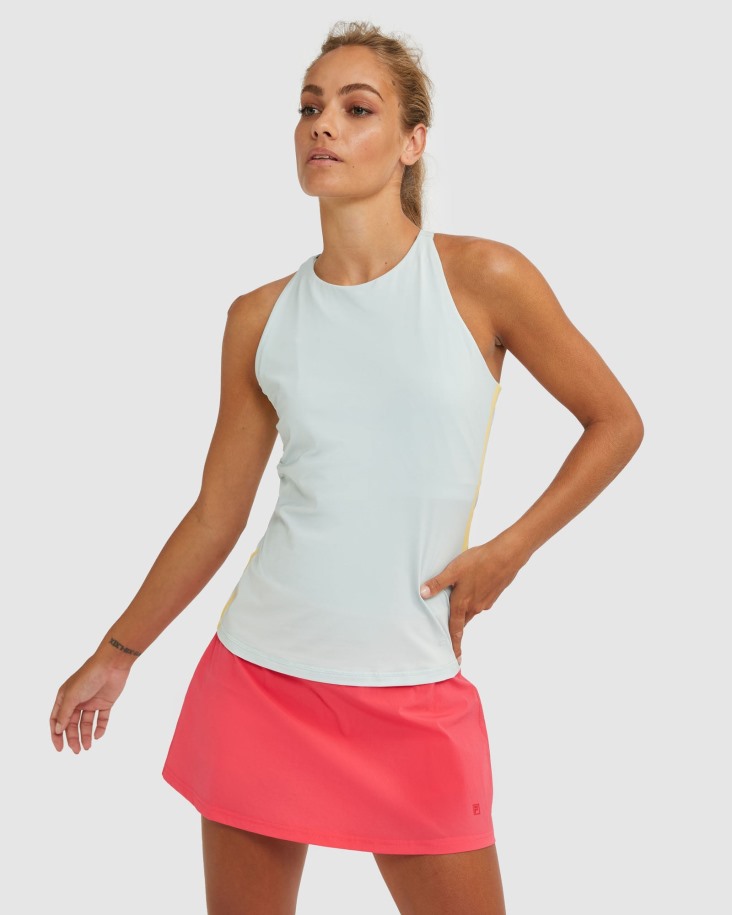 Fila Outlets Cuello Alto Racerback Tank Fila Outlets Gris/sol