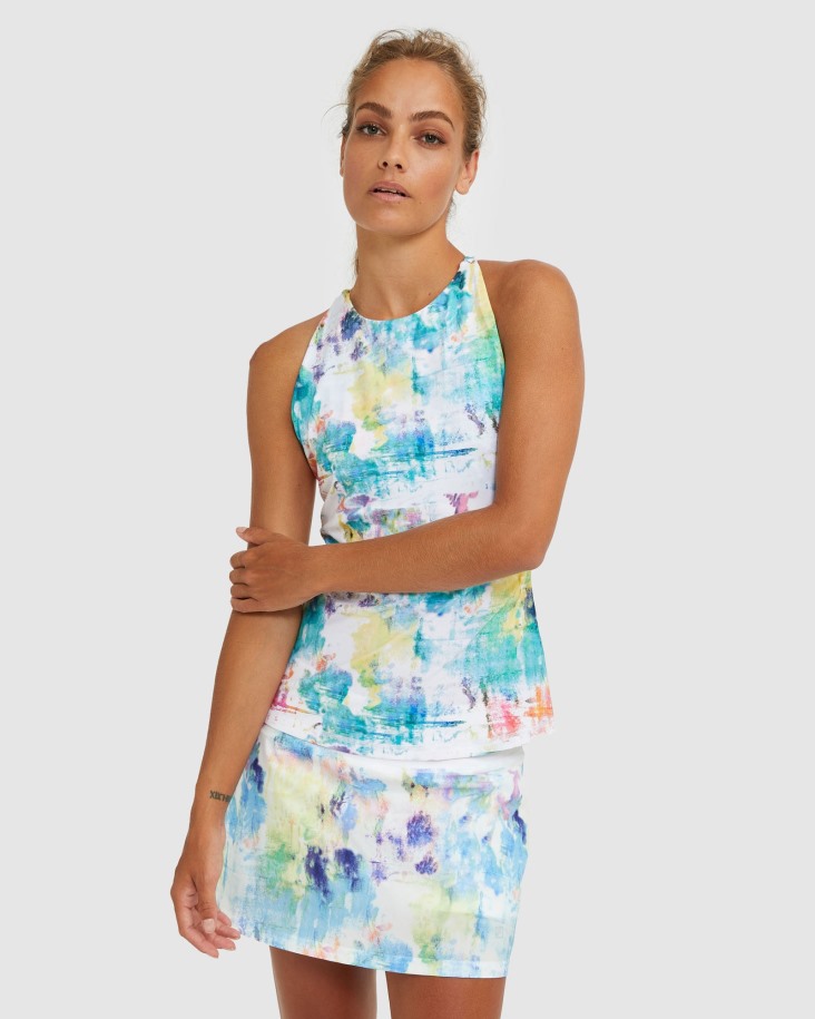 Fila Outlets Tie Dye Fila Outlets Racerback Tank
