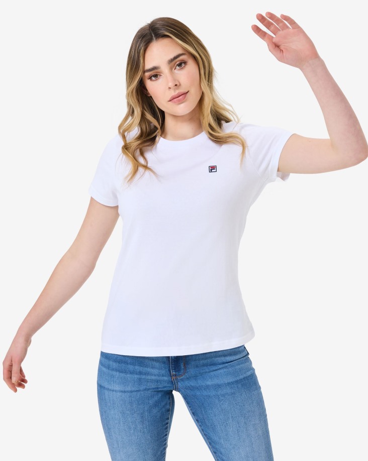 Camiseta Fila Outlet Blanco Volara Badge 2.0