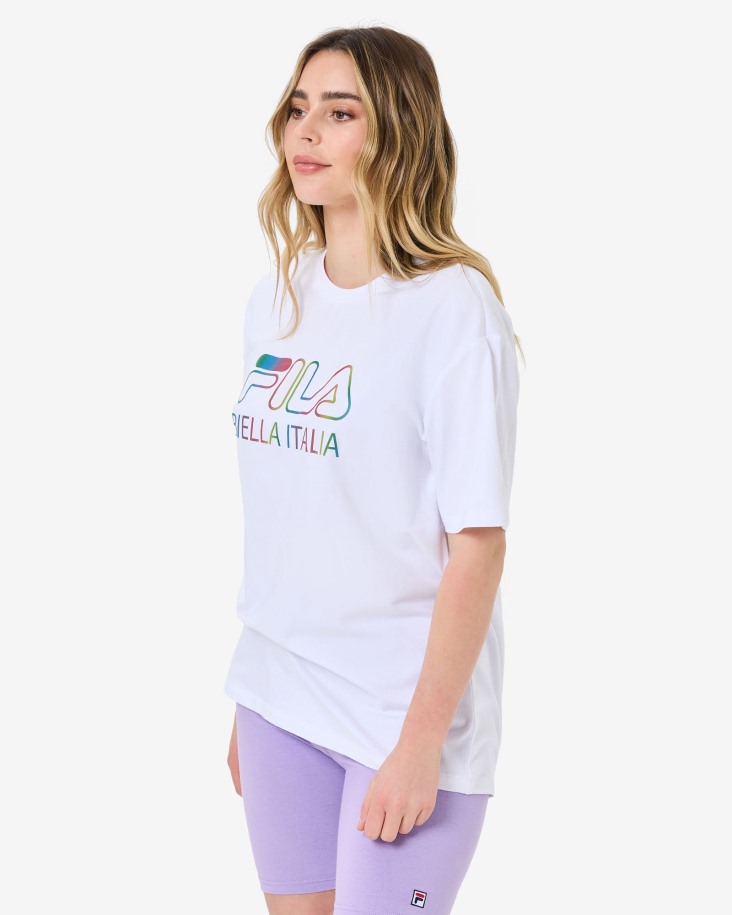 Queue Outlets Maddy Camiseta Blanca Extragrande