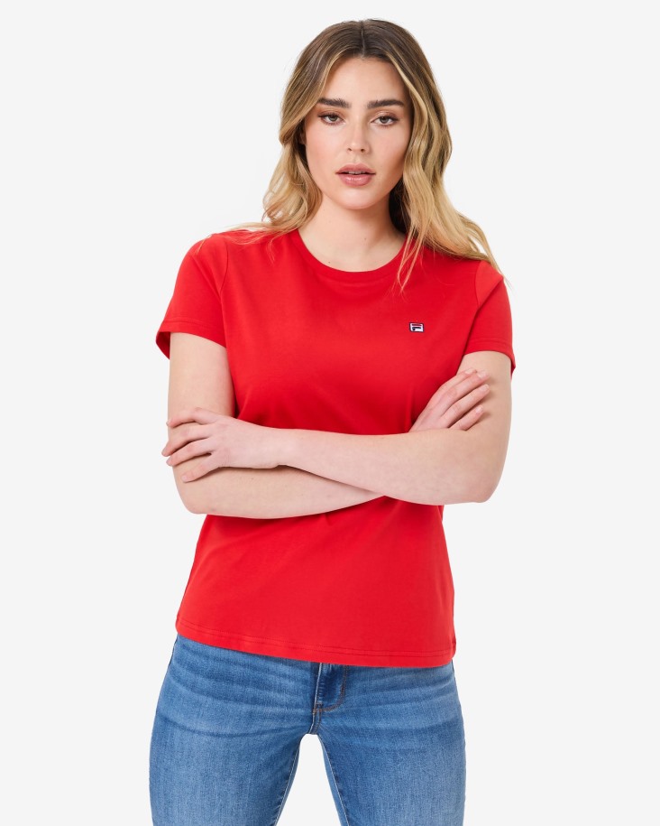 Camiseta Volara Badge 2.0 Roja Fila Outlet