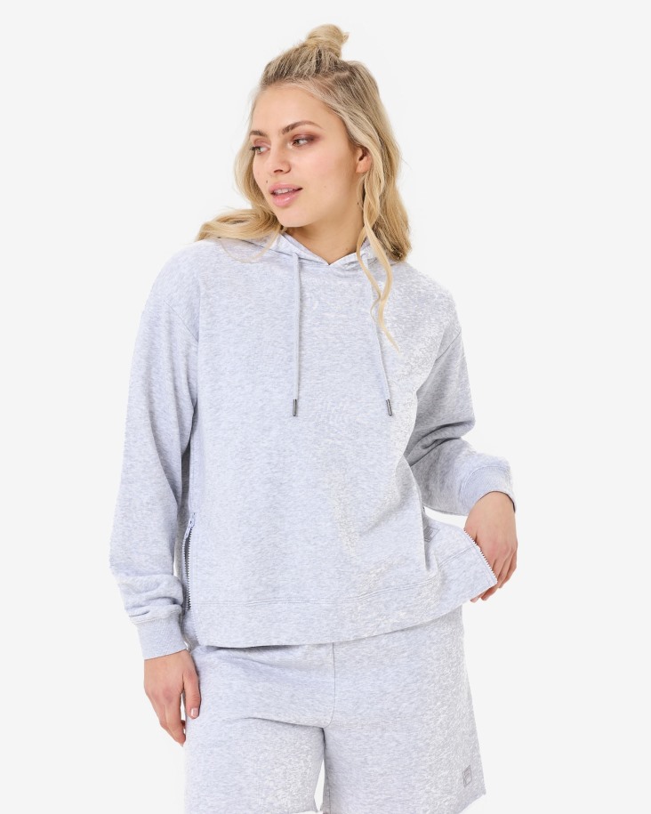Yuna Sudadera Con Capucha Fila Outlets Gris Claro Marle