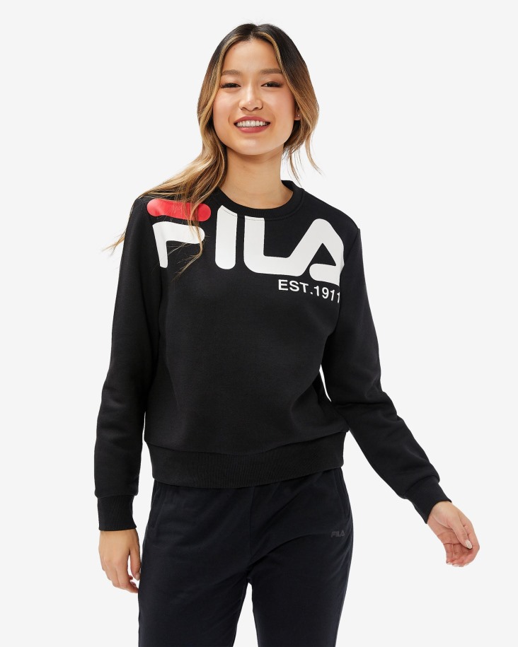 Fila Crew Grazia Mujer Negras Outlet